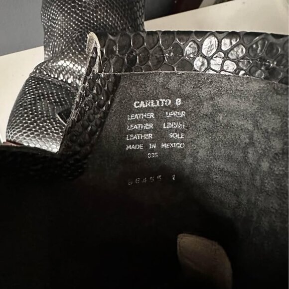 Freebird Carlito boots - black snake size 8 - never worn - Picture 3 of 5